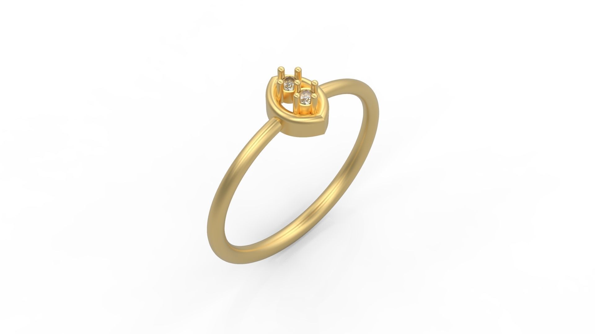 Minimalist Ring 107 3D print model_1