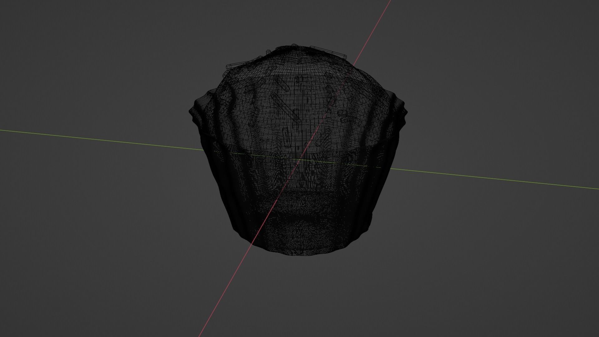 Realistic Chocolate Cupcake with Sprinkles 3D model_10