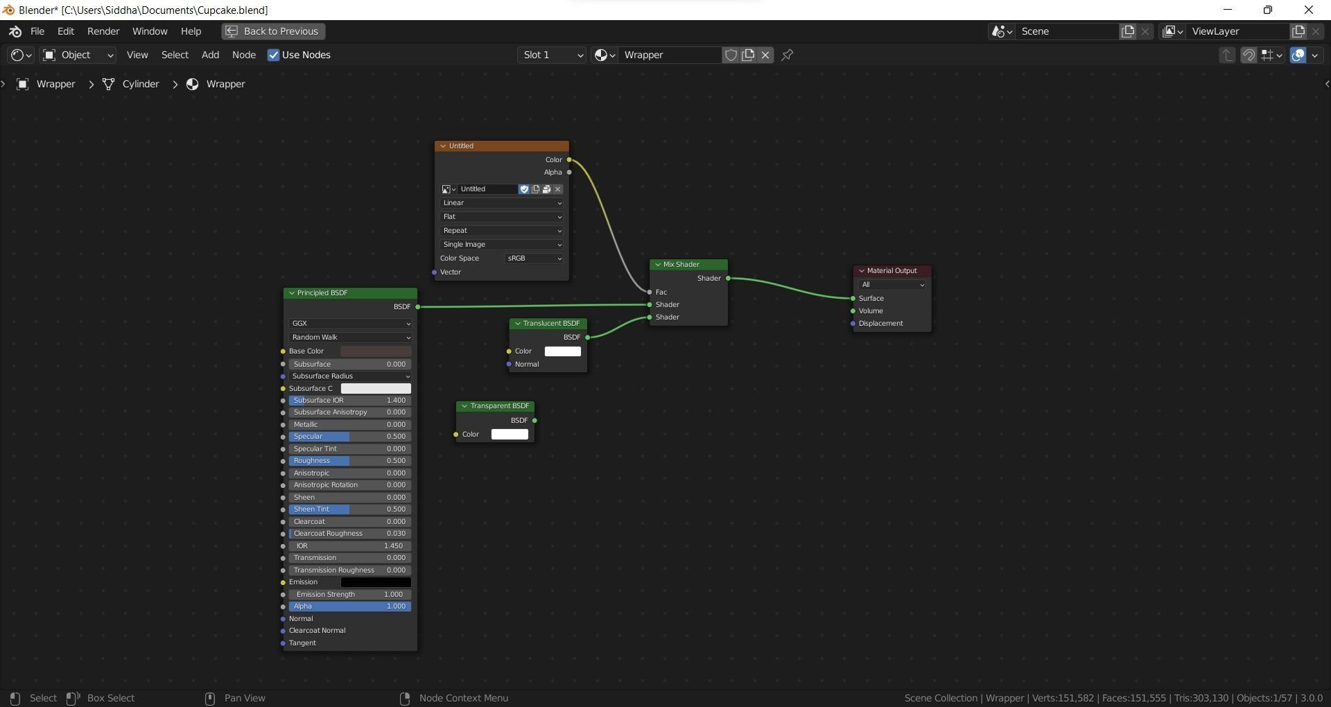 Realistic Chocolate Cupcake with Sprinkles 3D model_12