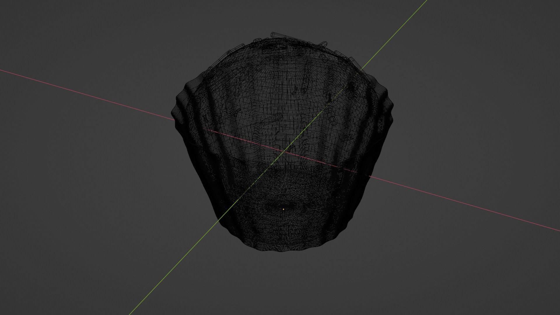 Realistic Chocolate Cupcake with Sprinkles 3D model_6