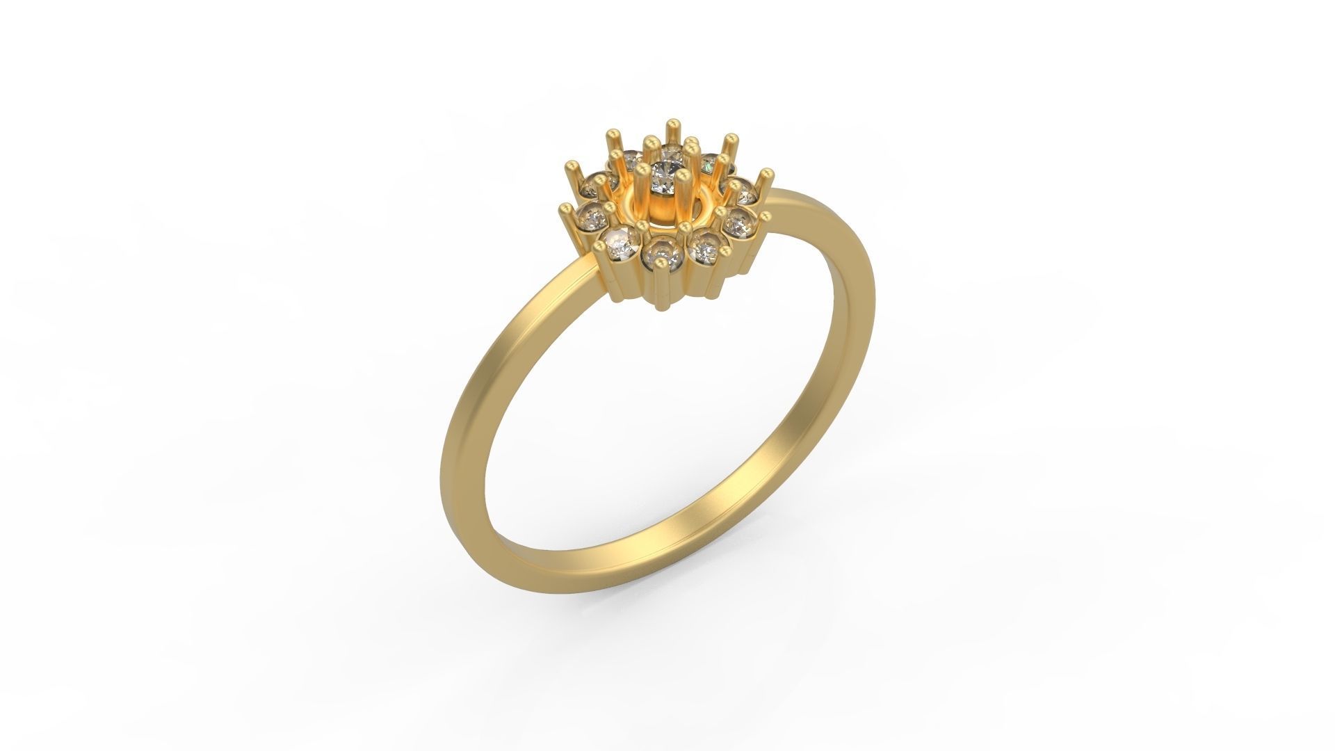 Minimalist Ring 109 3D print model_1