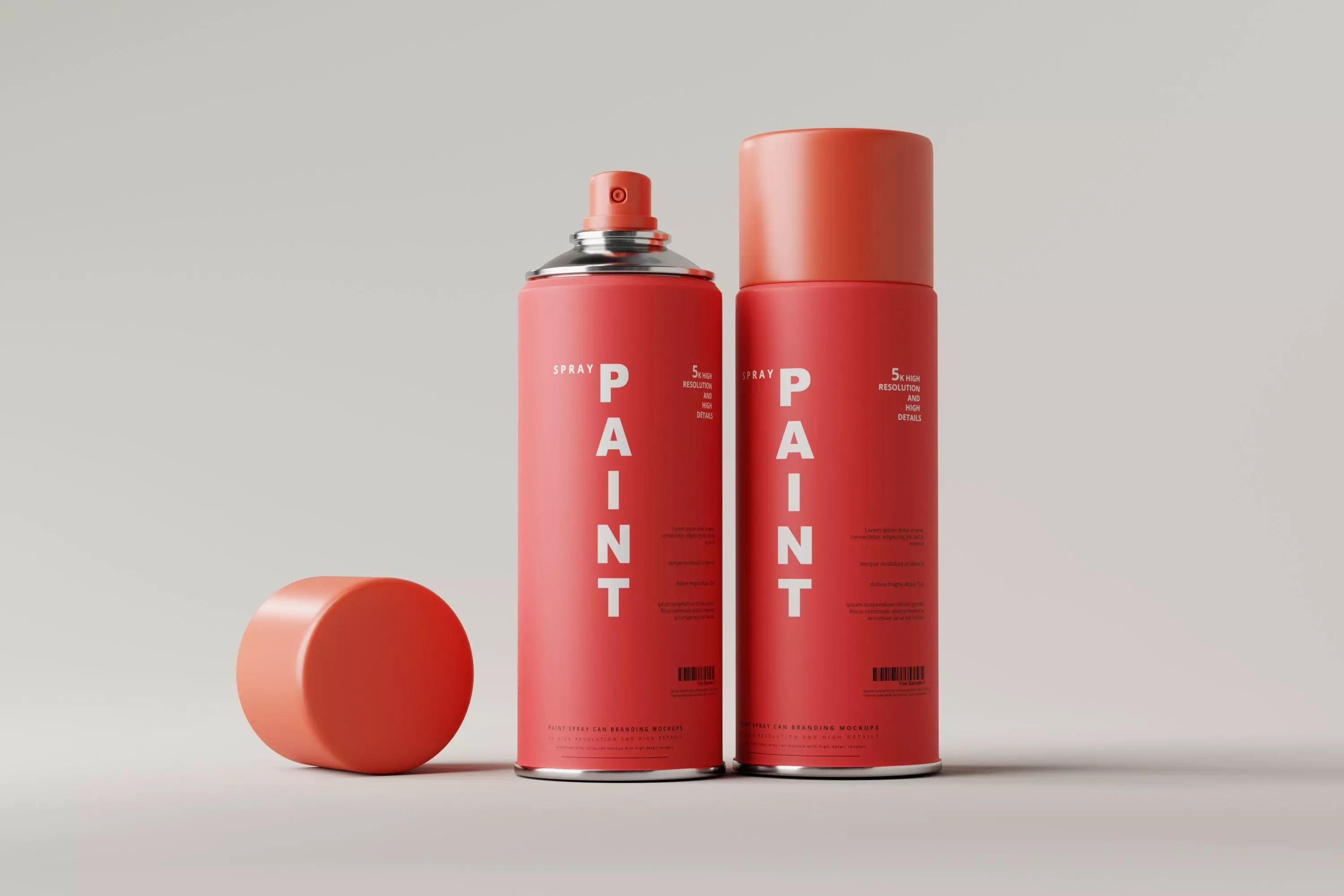 Spray Paint Can Low-poly 3D model_0