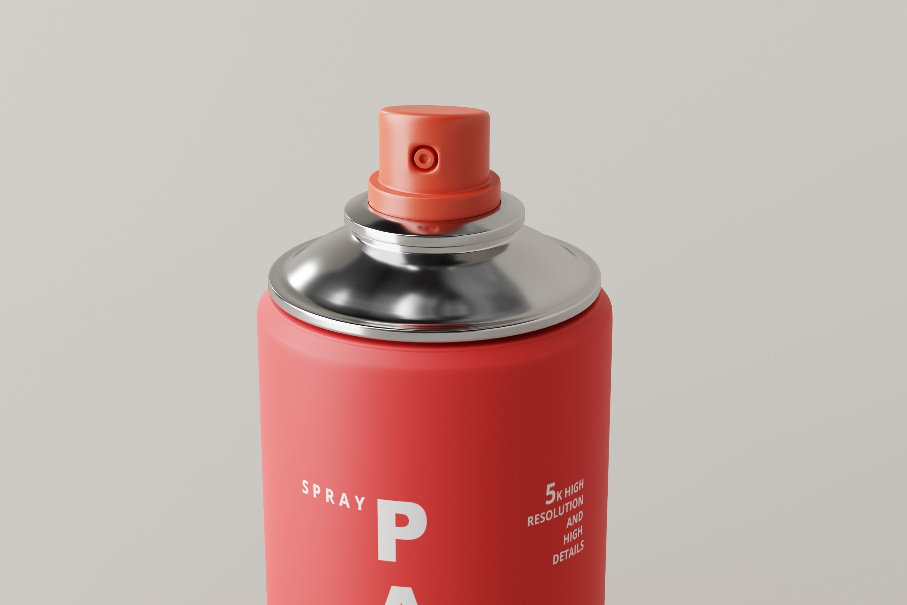 Spray Paint Can Low-poly 3D model_3