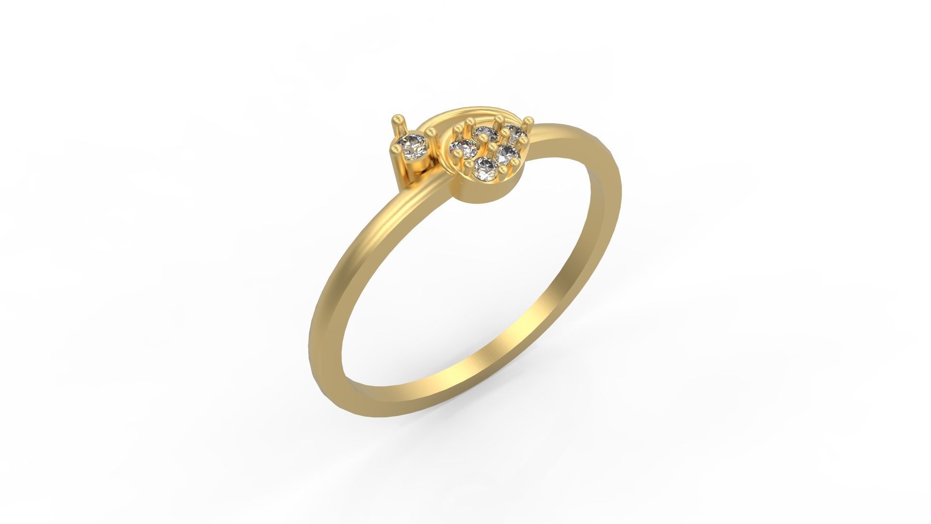 Minimalist Ring 113 3D print model_1