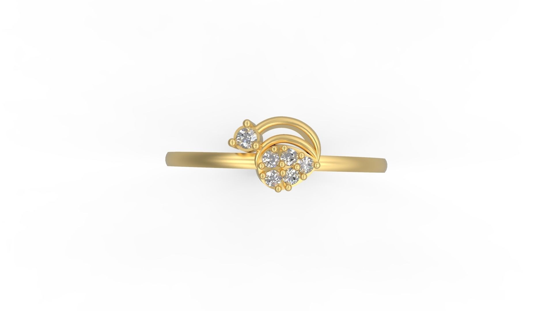 Minimalist Ring 113 3D print model_4