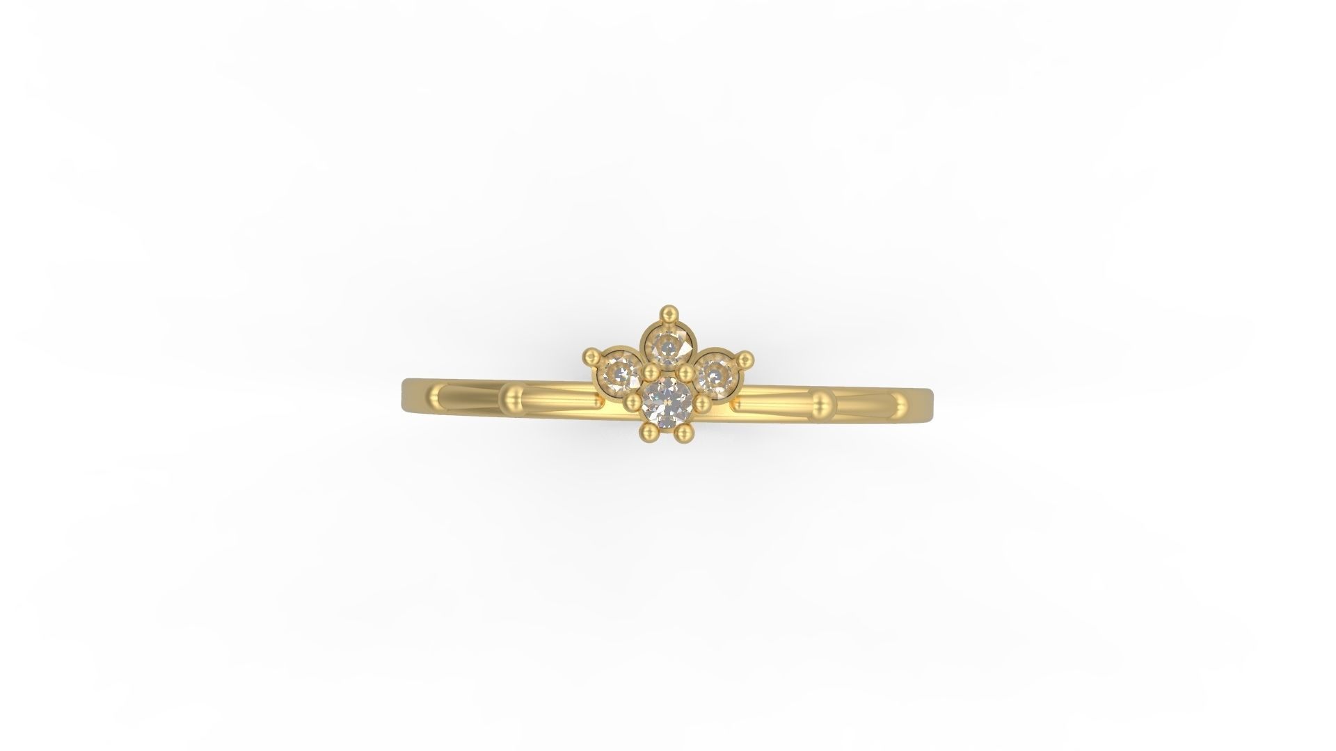 Minimalist Ring 117 3D print model_4