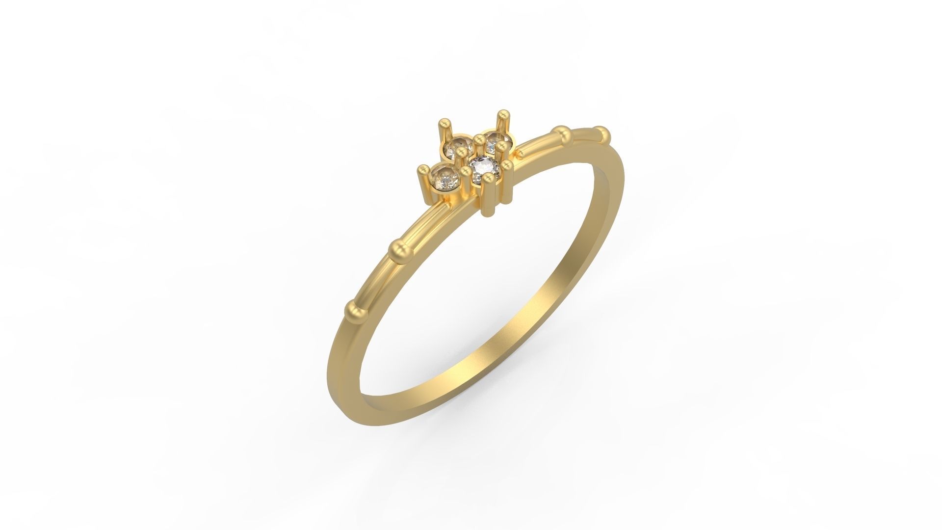 Minimalist Ring 117 3D print model_1