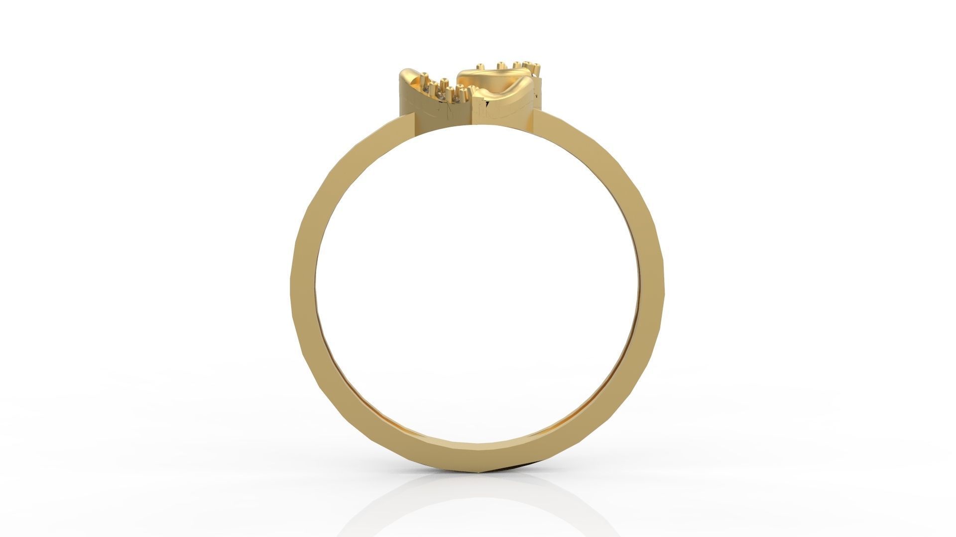 Minimalist Ring 118 3D print model_2