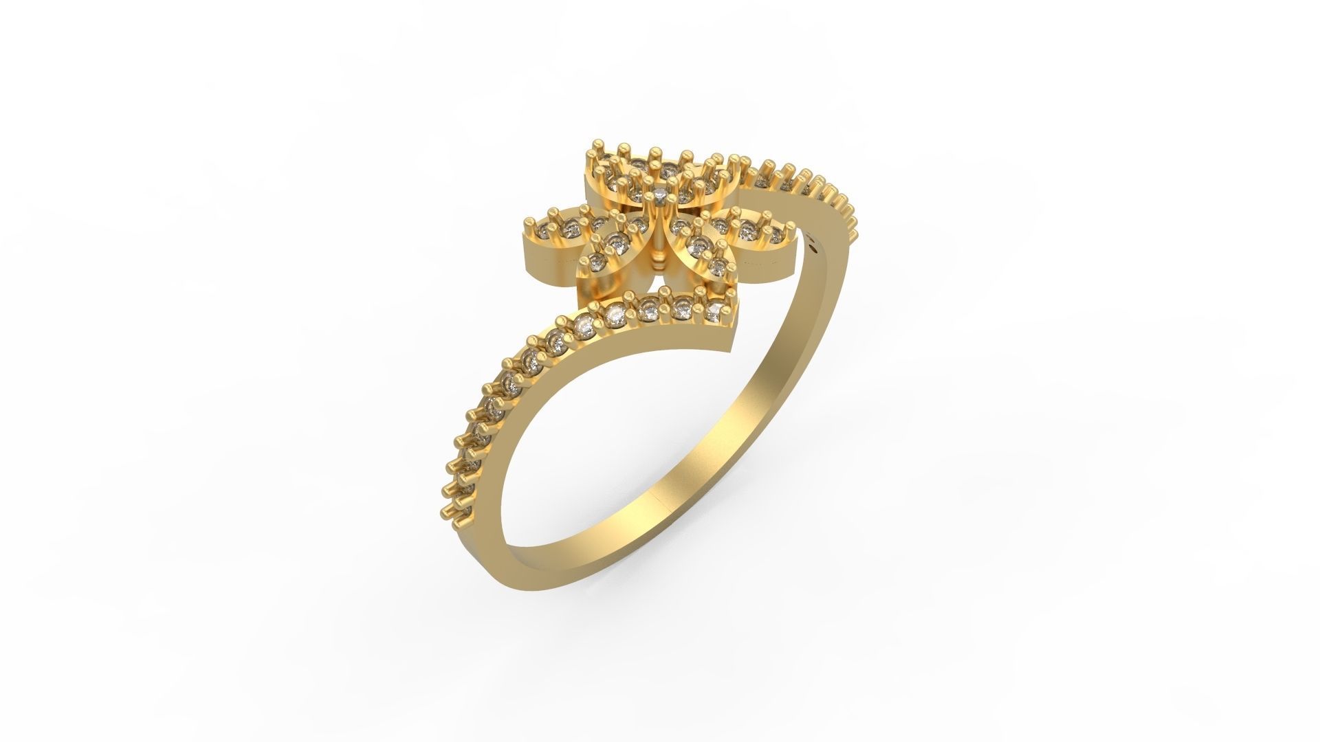 Minimalist Ring 128 3D print model_1