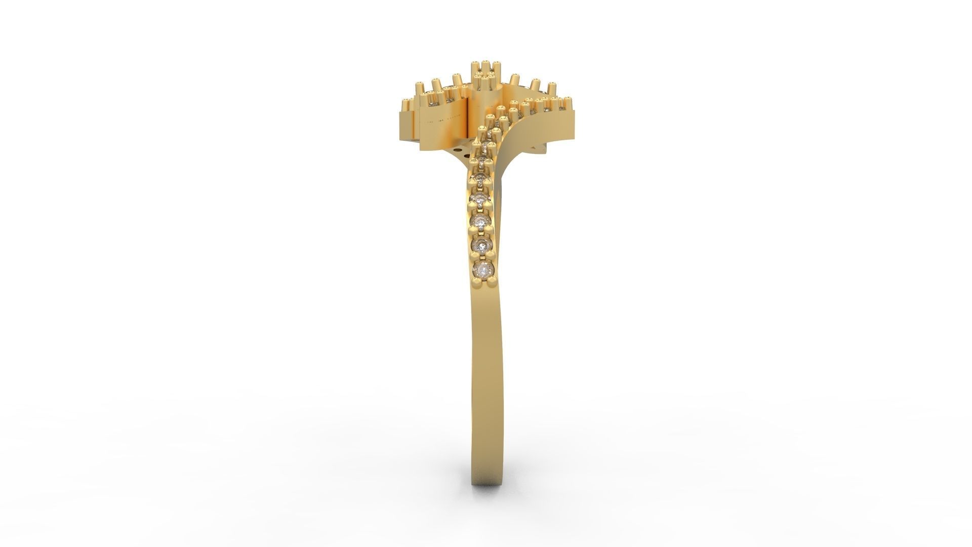 Minimalist Ring 128 3D print model_3