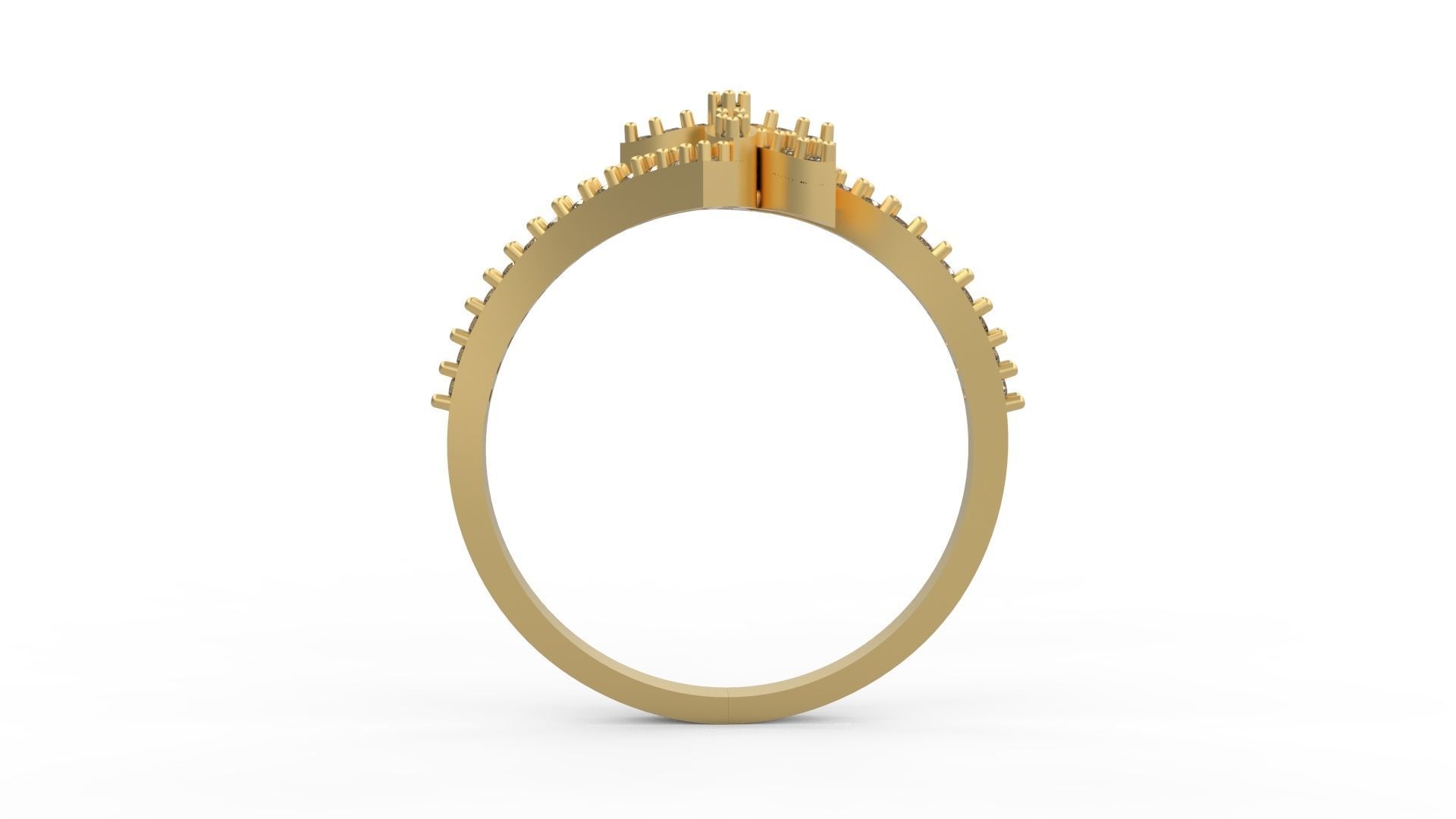 Minimalist Ring 128 3D print model_2