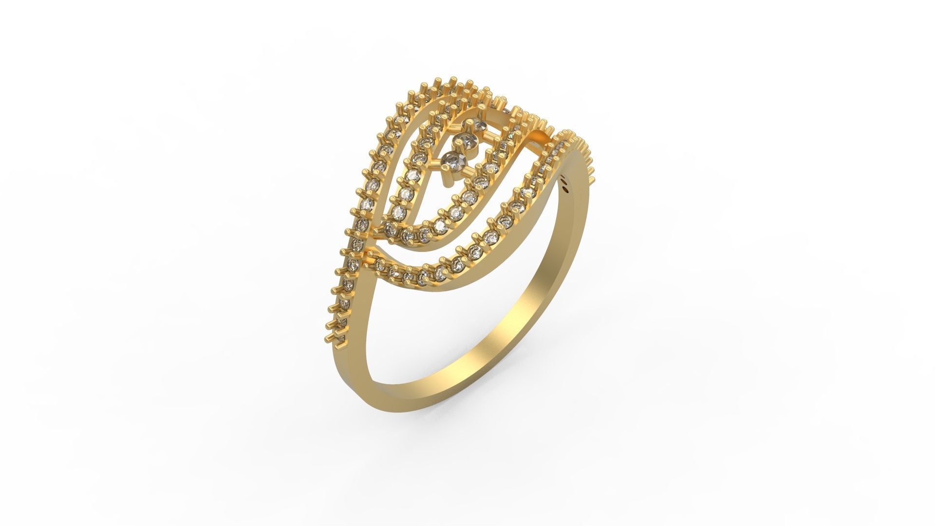 Minimalist Ring 129 3D print model_1