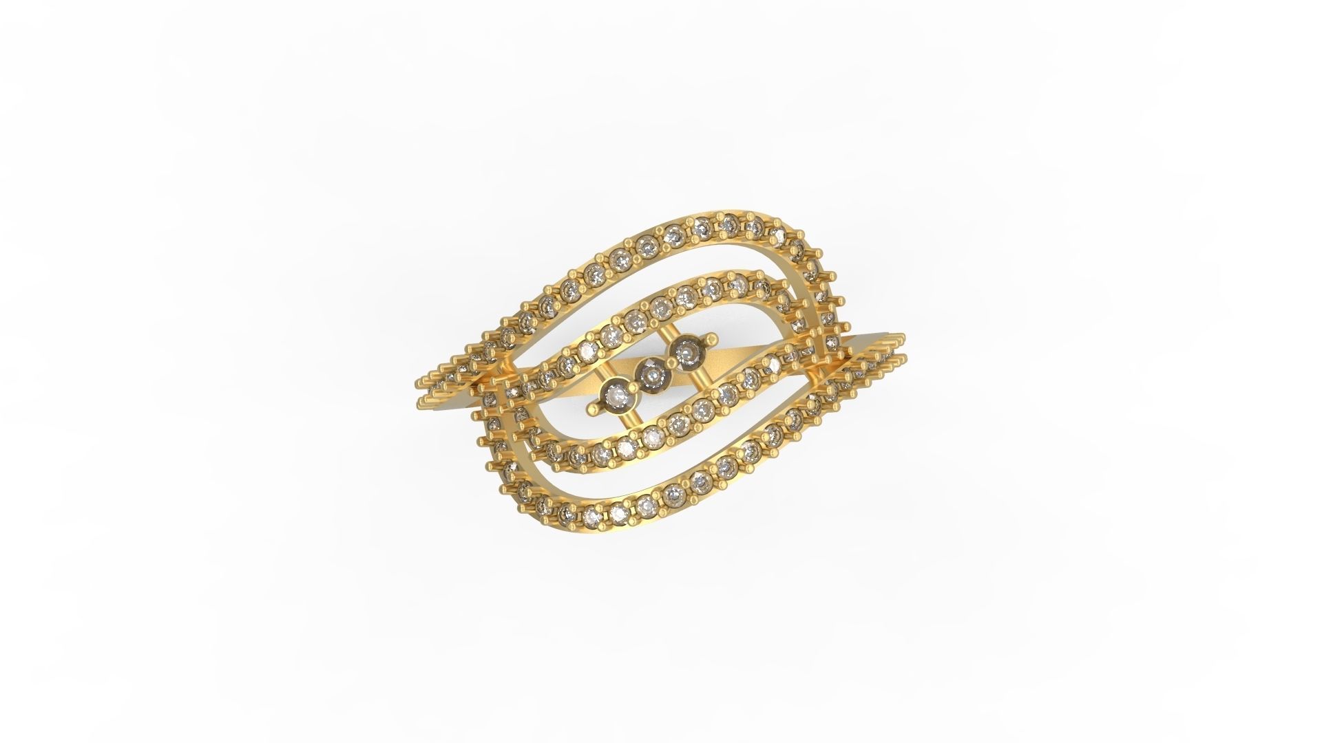 Minimalist Ring 129 3D print model_4