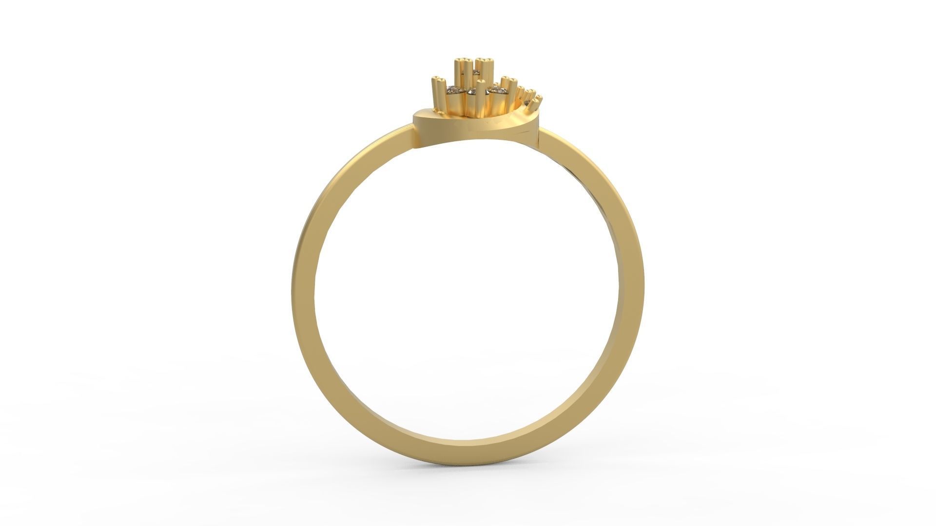 Minimalist Ring 132 3D print model_2