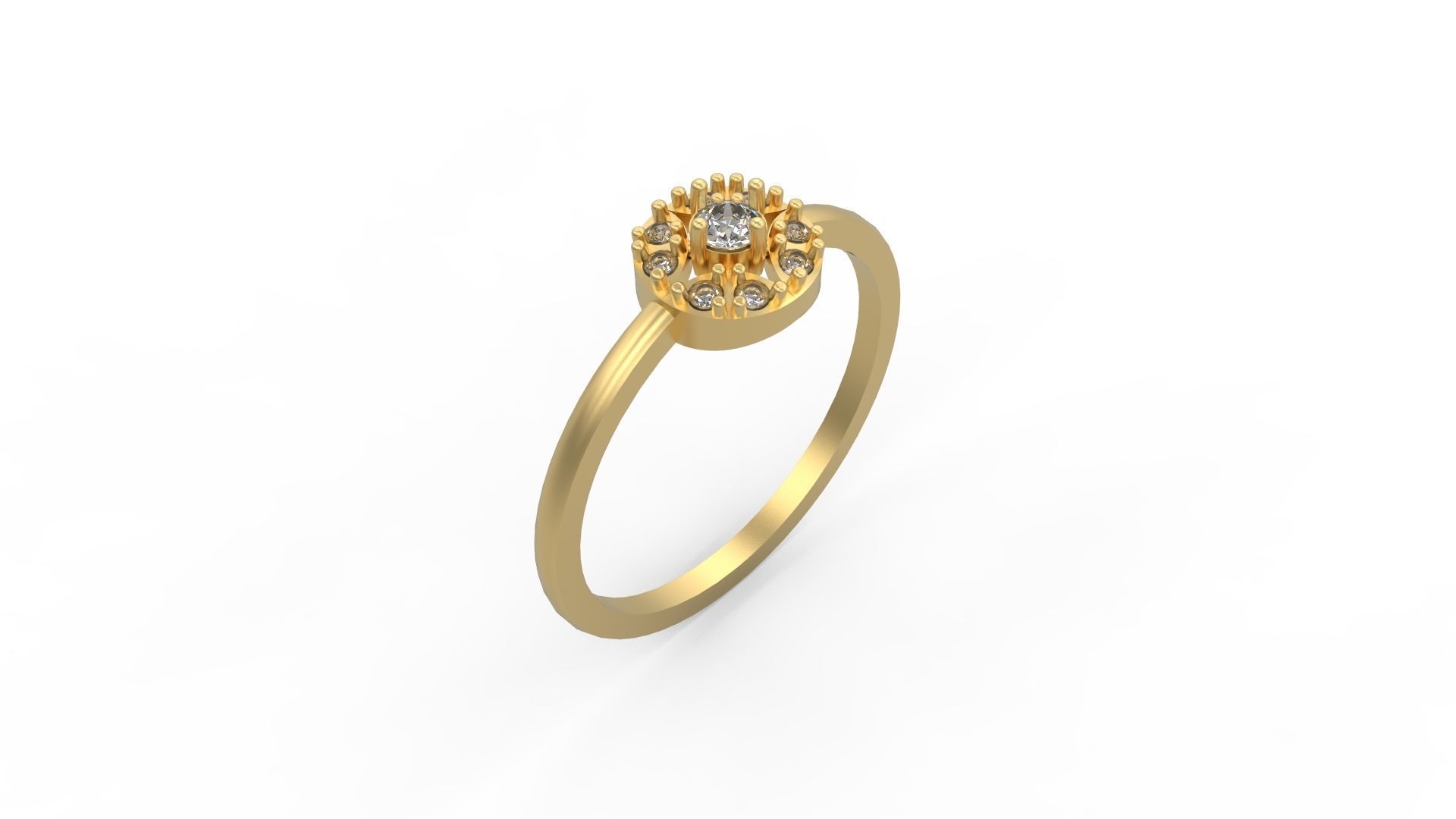 Minimalist Ring 134 3D print model_1