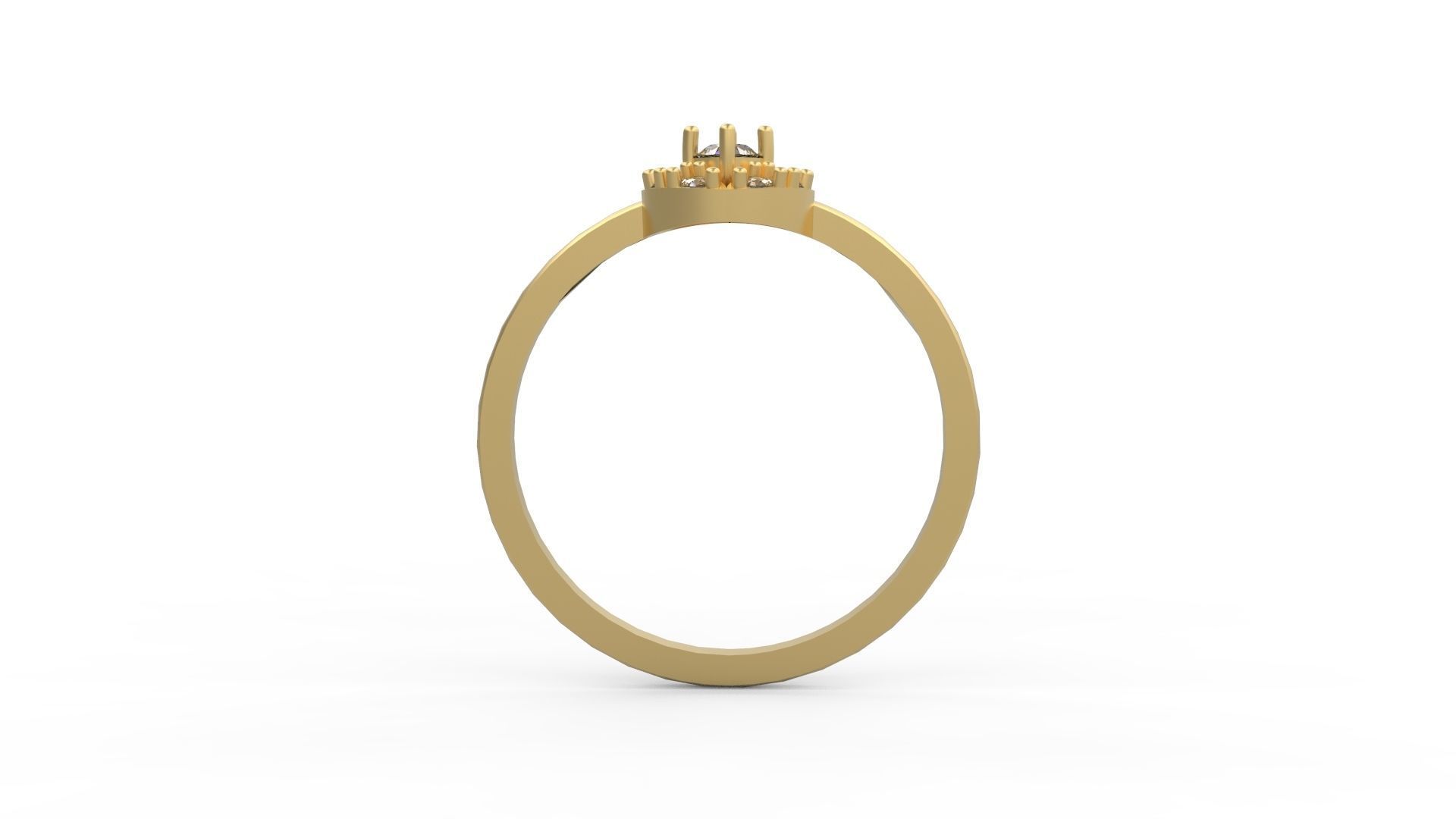 Minimalist Ring 134 3D print model_2