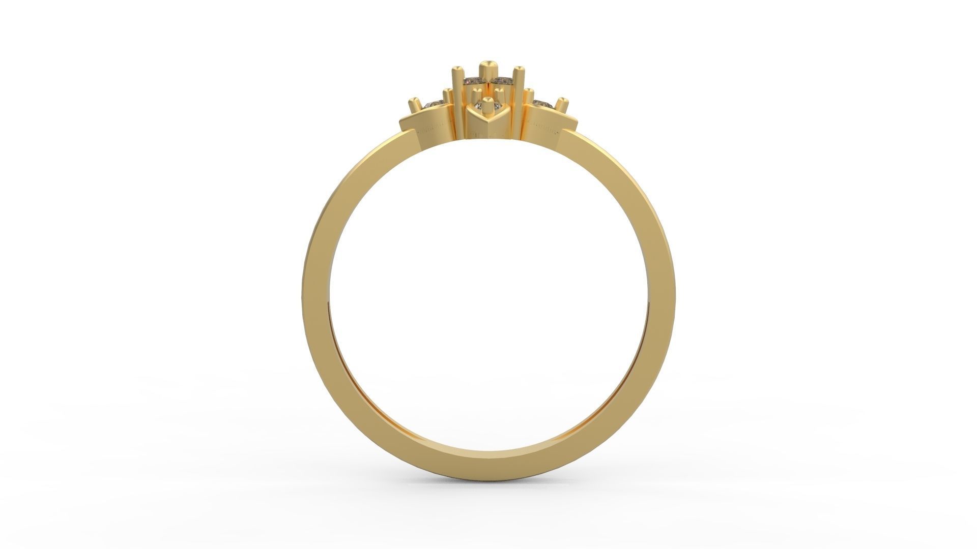 Minimalist Ring 148 3D print model_2