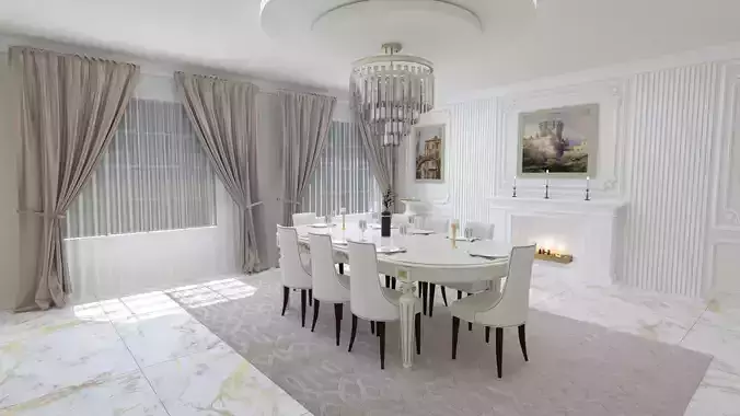 New classic dining room