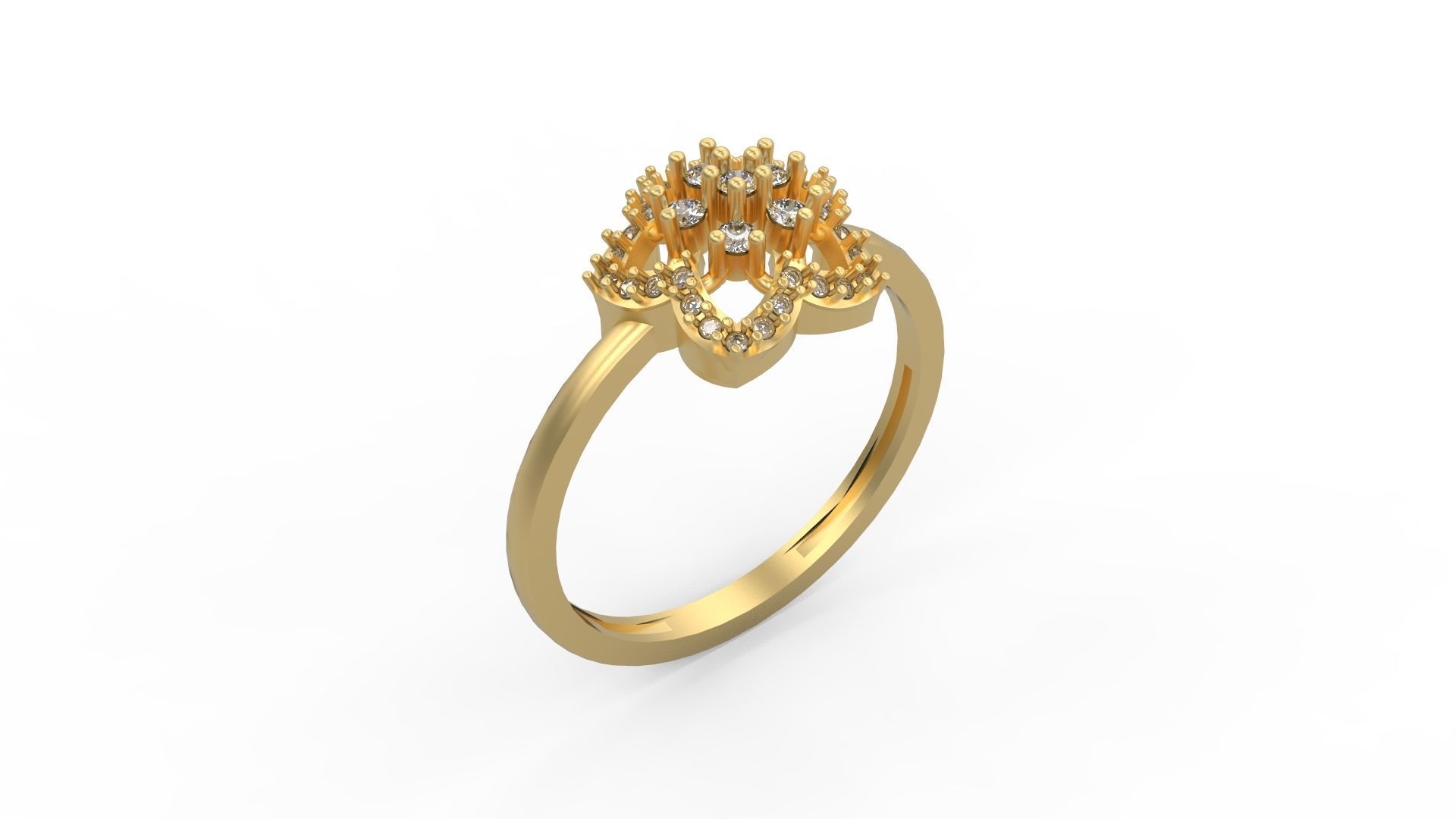 Minimalist Ring 153 3D print model_1