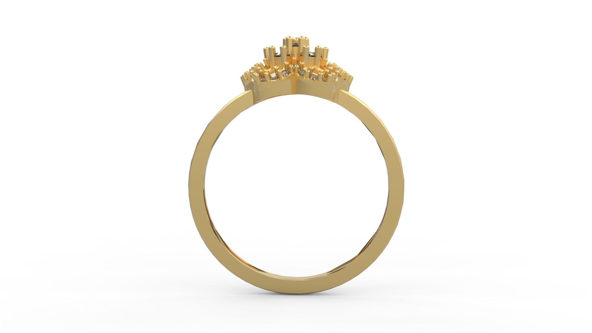 Minimalist Ring 153 3D print model_2