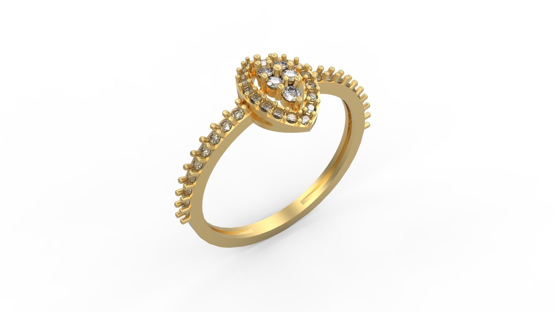 Minimalist Ring 155 3D print model_1