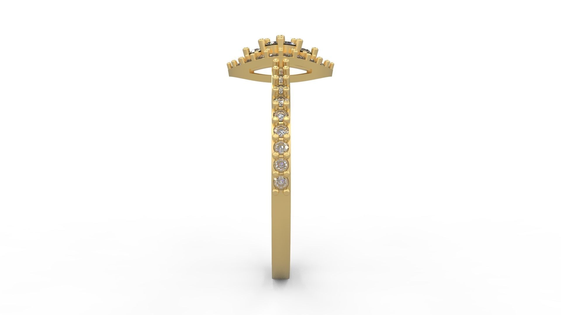 Minimalist Ring 155 3D print model_3