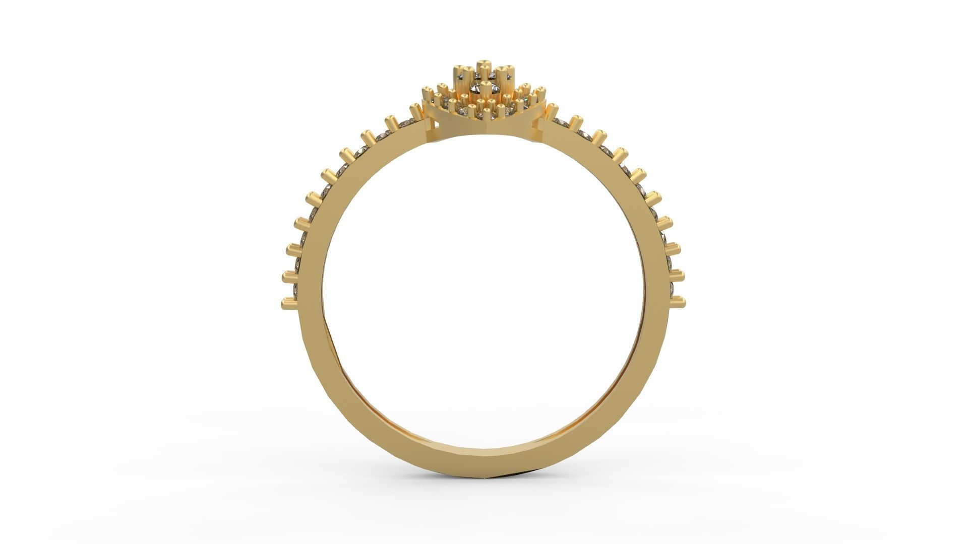 Minimalist Ring 155 3D print model_2