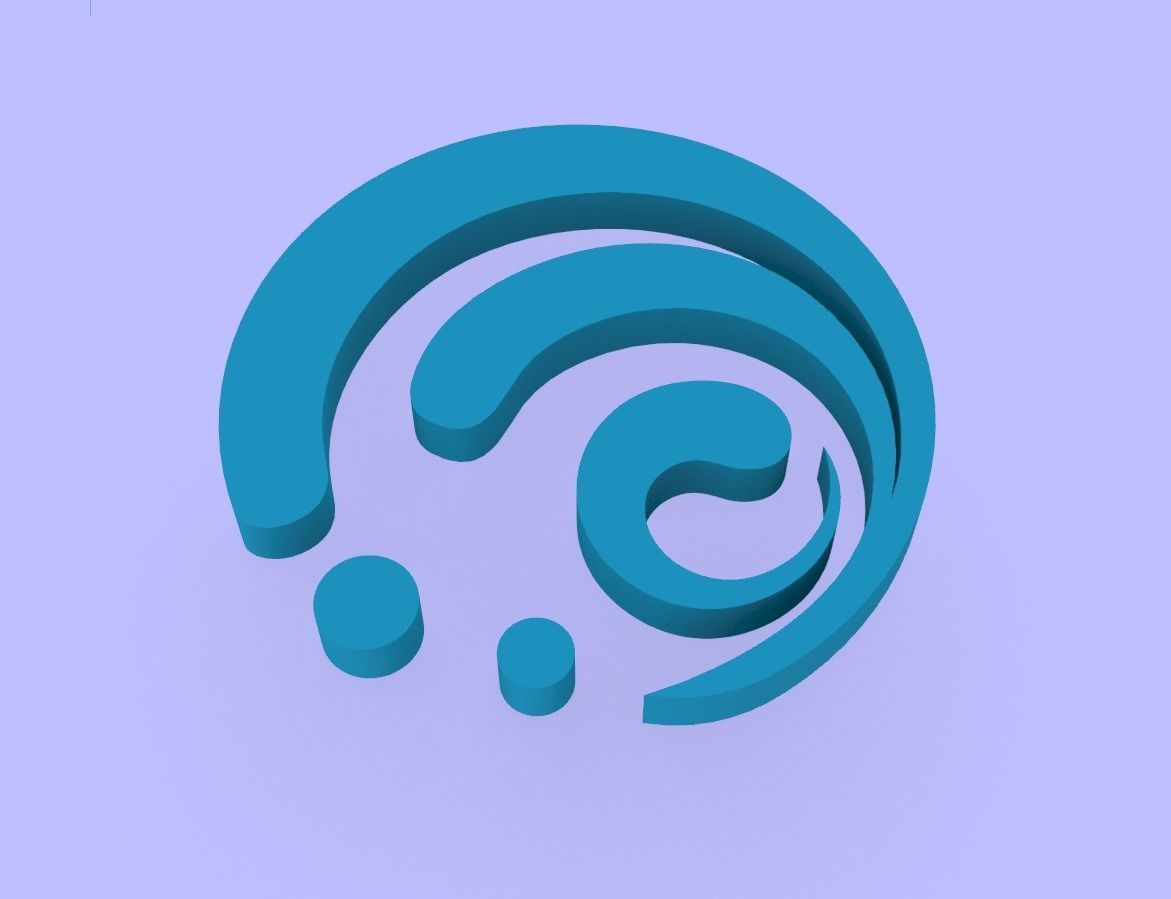 Genshin Impact elements 3D print model_6