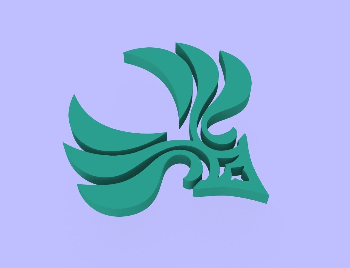 Genshin Impact elements 3D print model_1