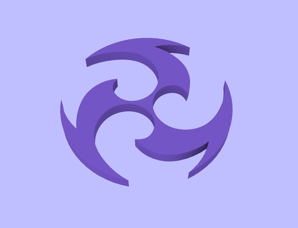 Genshin Impact elements 3D print model_7