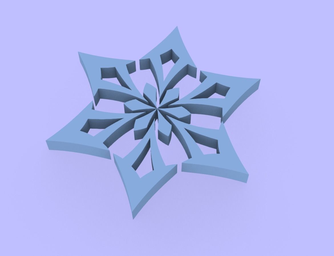 Genshin Impact elements 3D print model_3