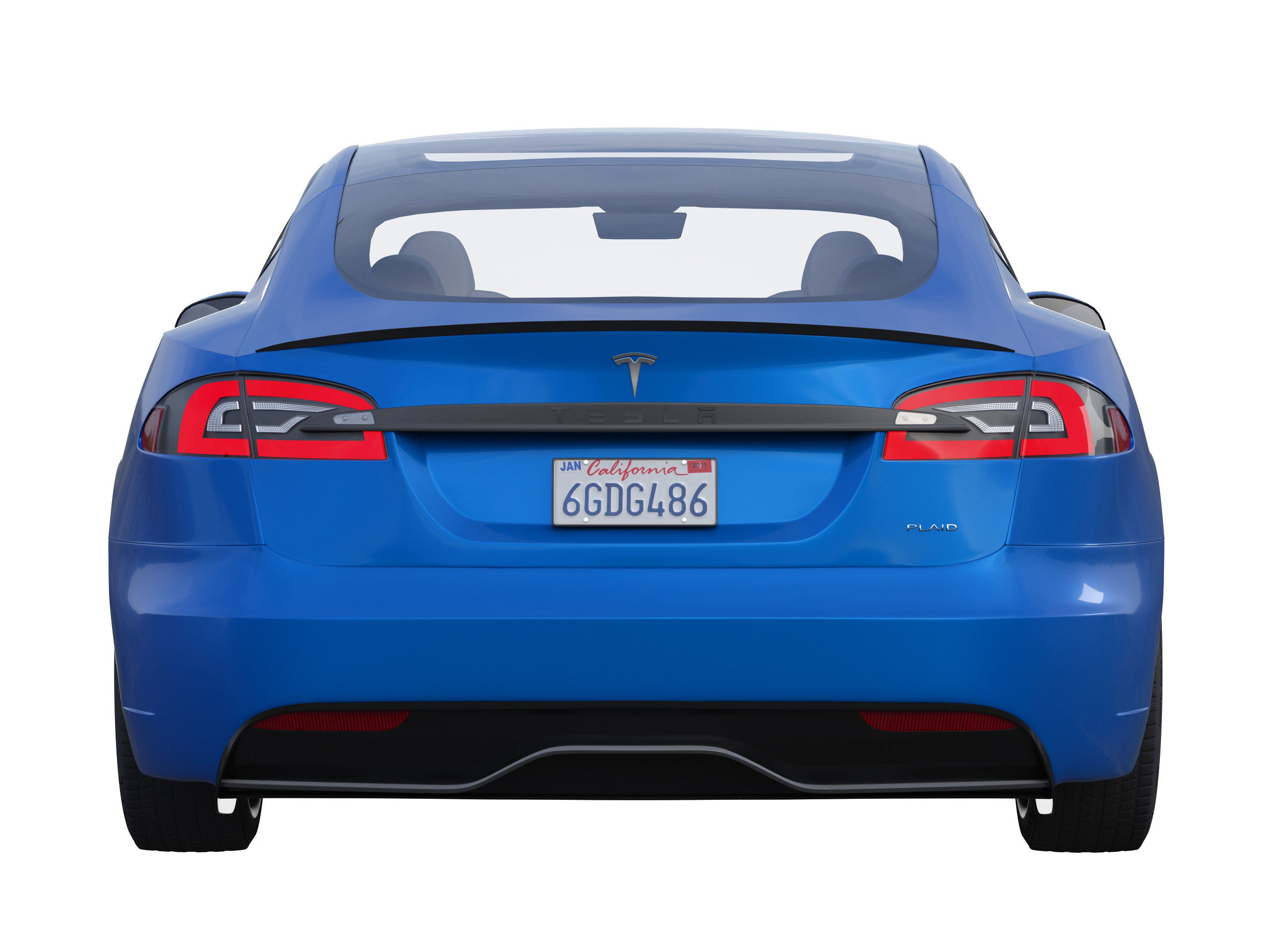 Tesla model S 2021 PLAID 3D model_3
