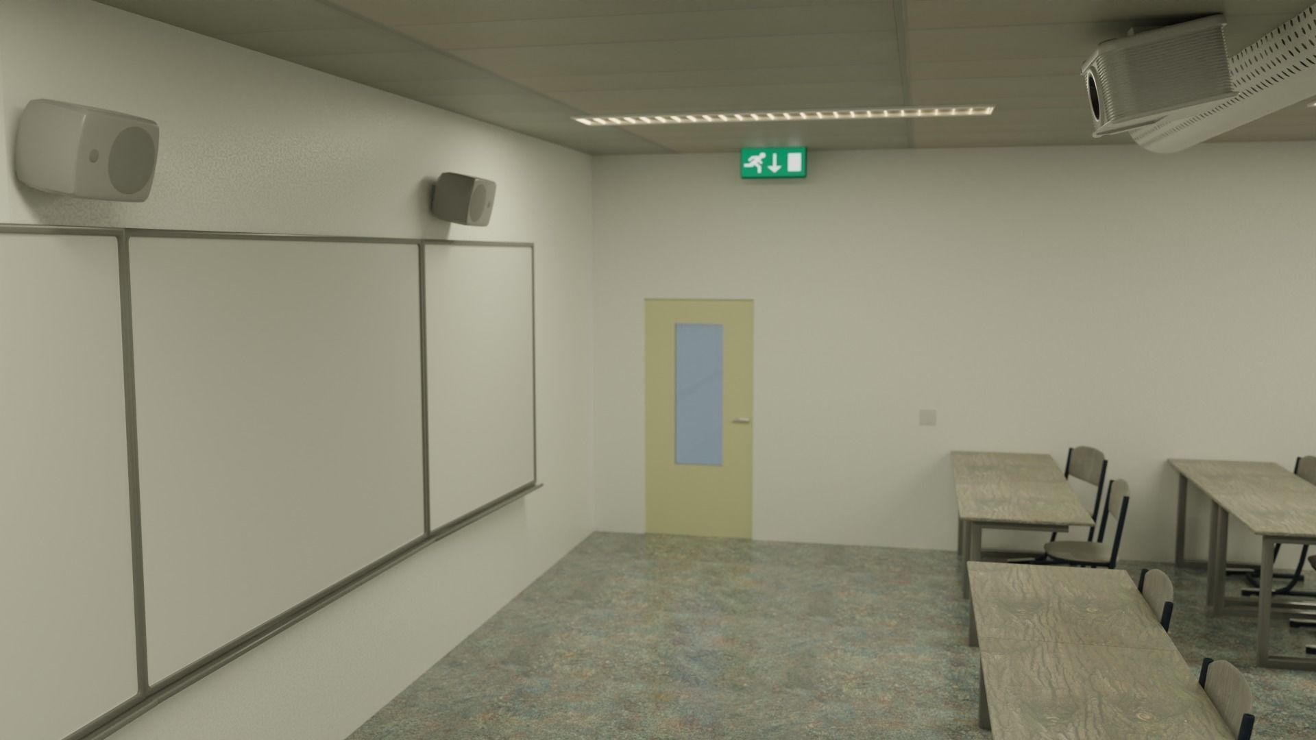 Dutch Classroom Free low-poly 3D model_7