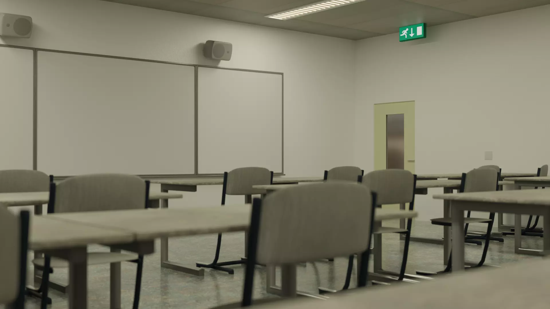 Dutch Classroom Free low-poly 3D model_0