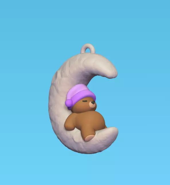 Bear Moon 3D print model