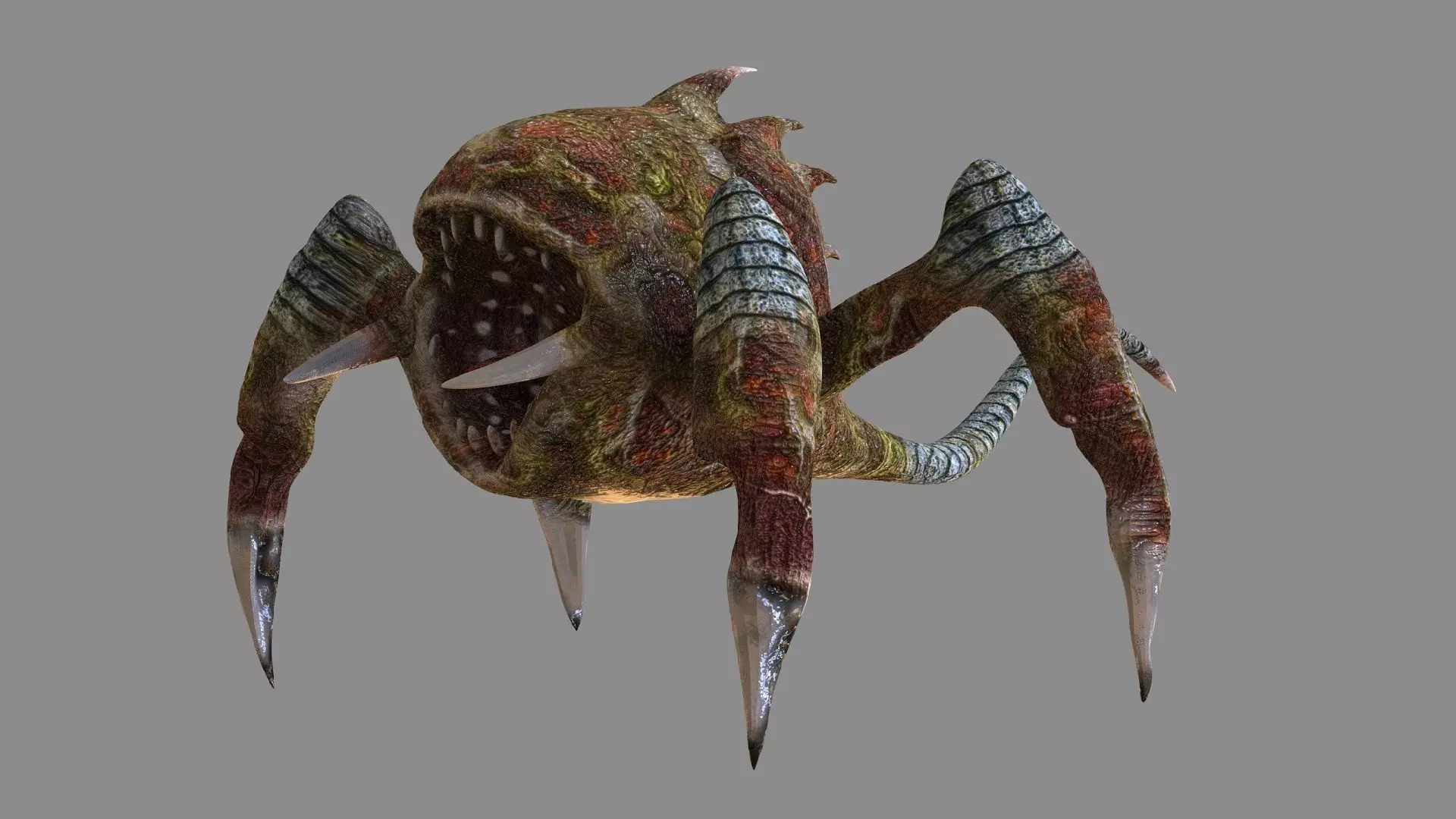 Trap Creature Low-poly 3D model_0