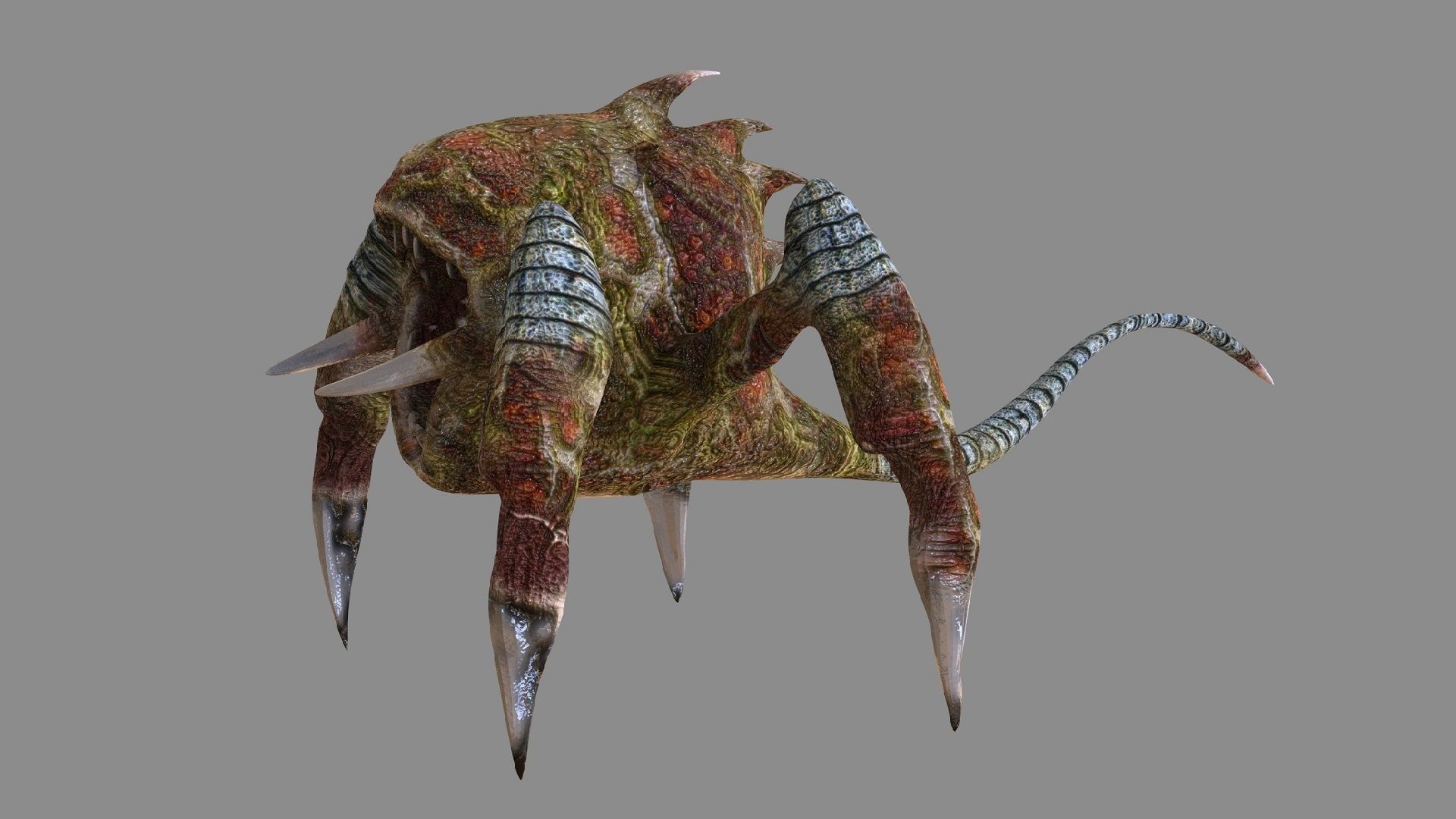Trap Creature Low-poly 3D model_1