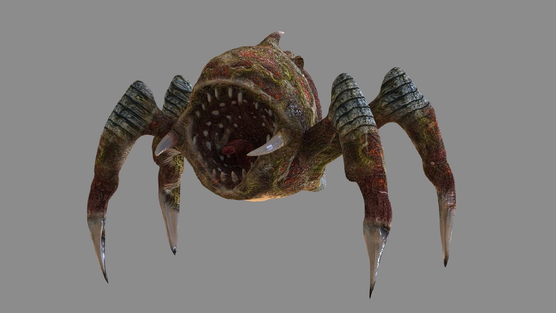 Trap Creature Low-poly 3D model_4