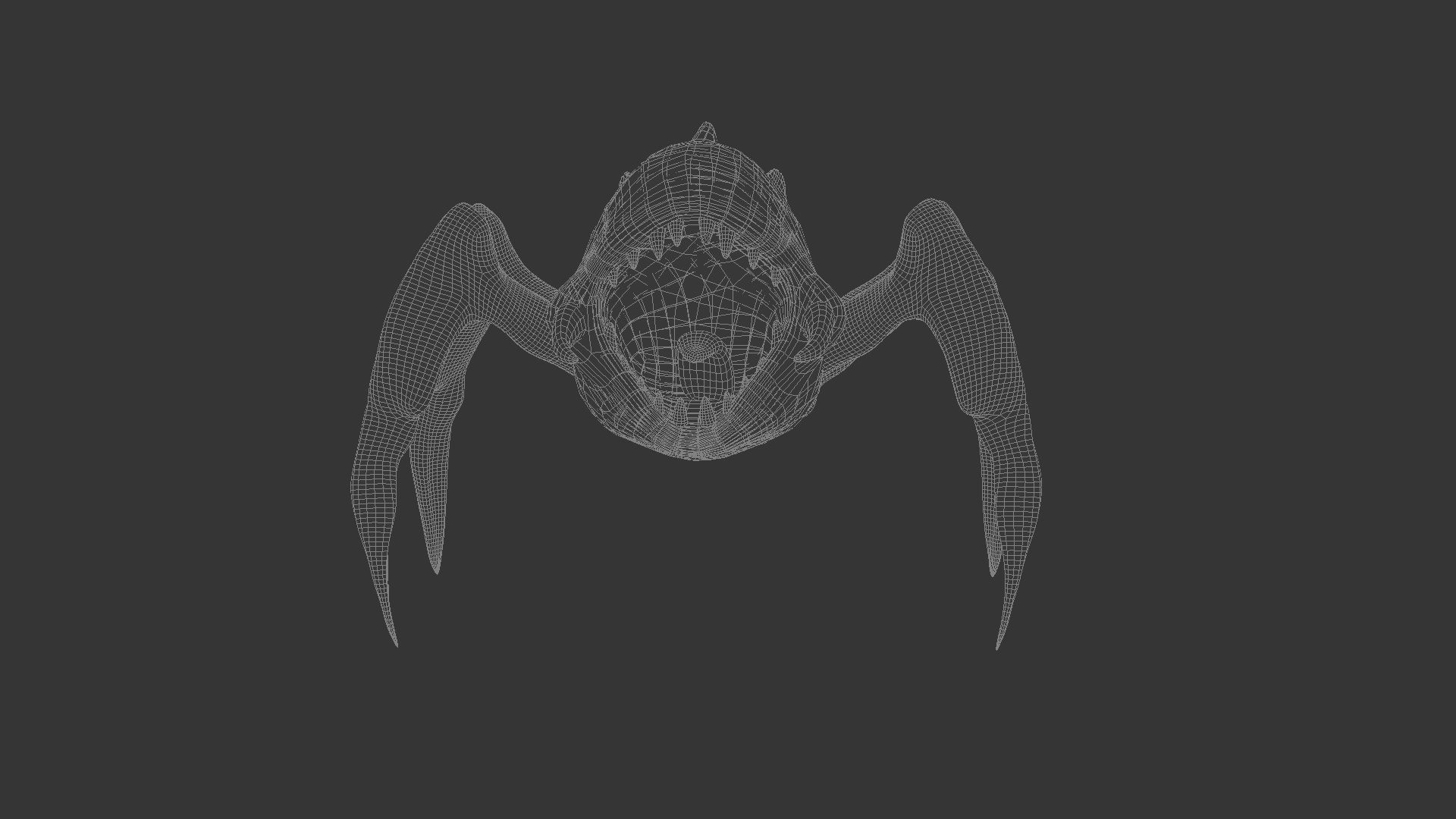 Trap Creature Low-poly 3D model_6