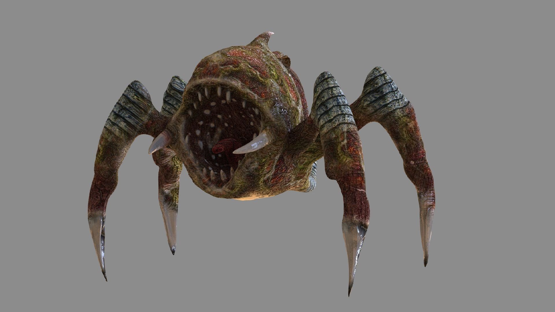 Trap Creature Low-poly 3D model_2