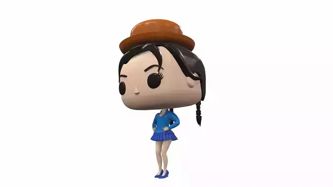 Funko pop girl Martina 3D model