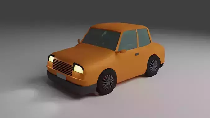 Low Poly Cartoon Car