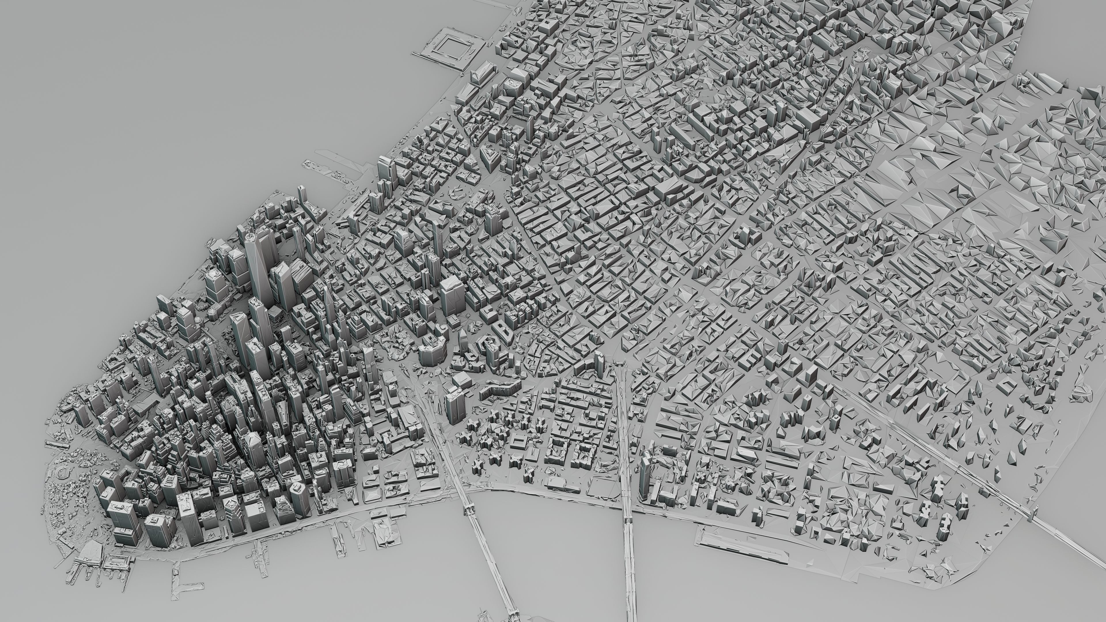 NewYork City Manhattan Free low-poly 3D model_11
