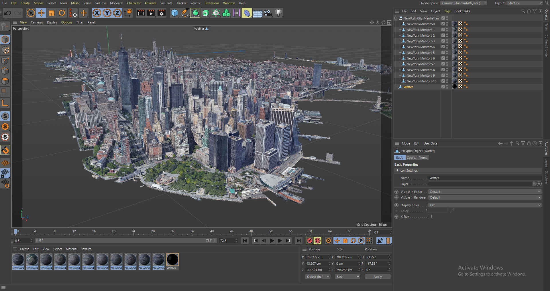 NewYork City Manhattan Free low-poly 3D model_8