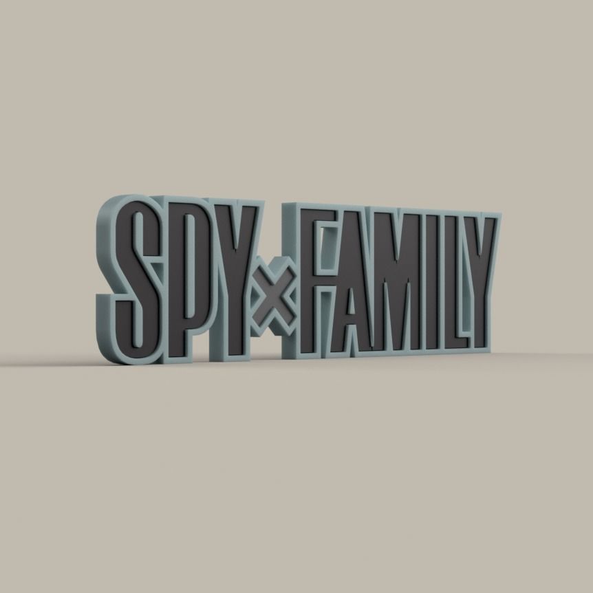 Spy x Family - Logo 3D print model_1