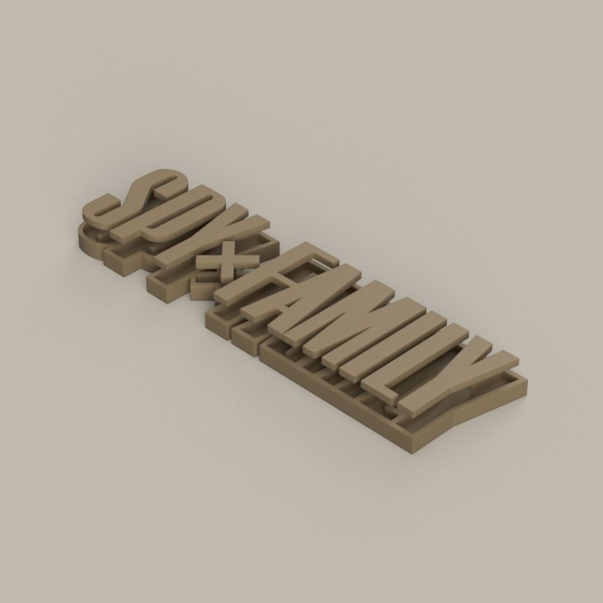 Spy x Family - Logo 3D print model_3