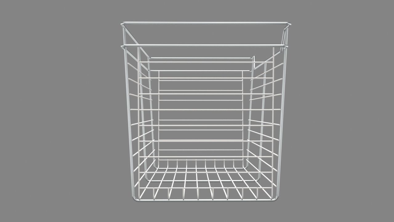 wire closet basket 3D model_4