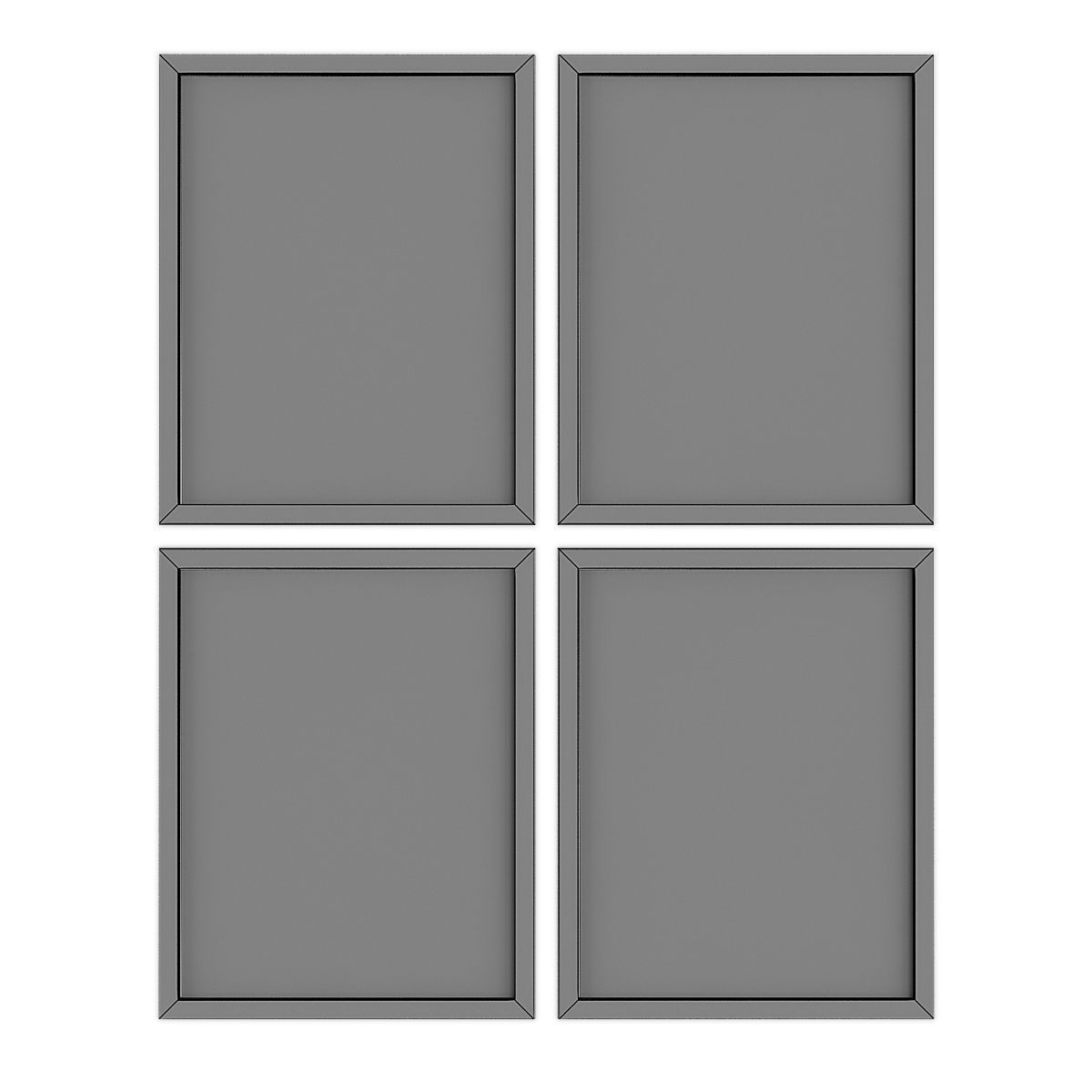 Pictures896 four framed bird prints Low-poly 3D model_4