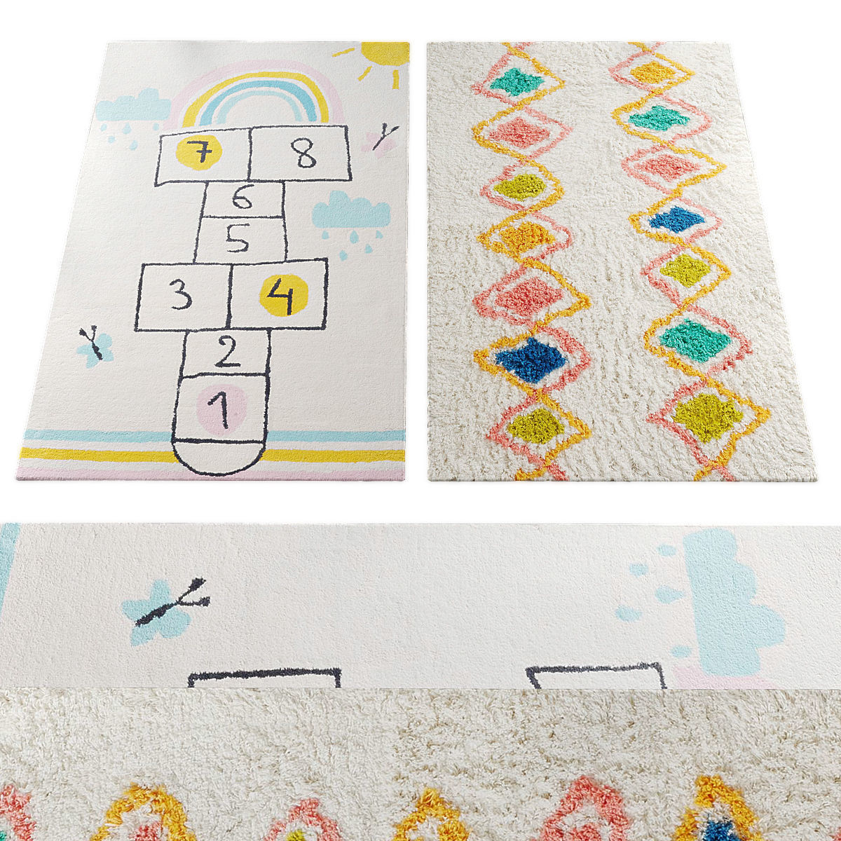 Rugs collection 385 Low-poly 3D model_2