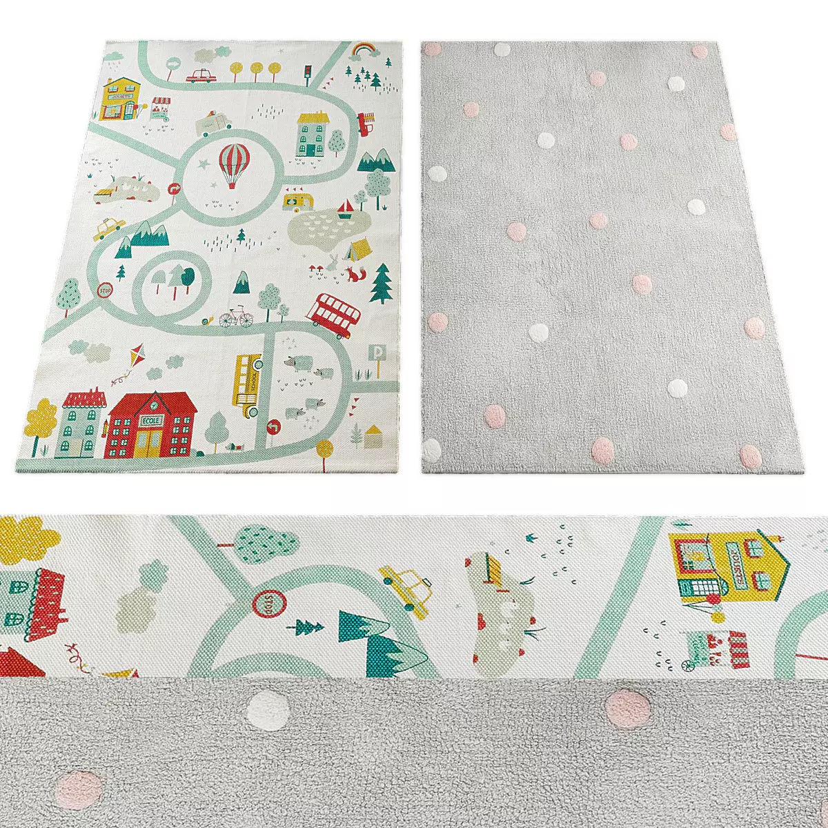 Rugs collection 385 Low-poly 3D model_0